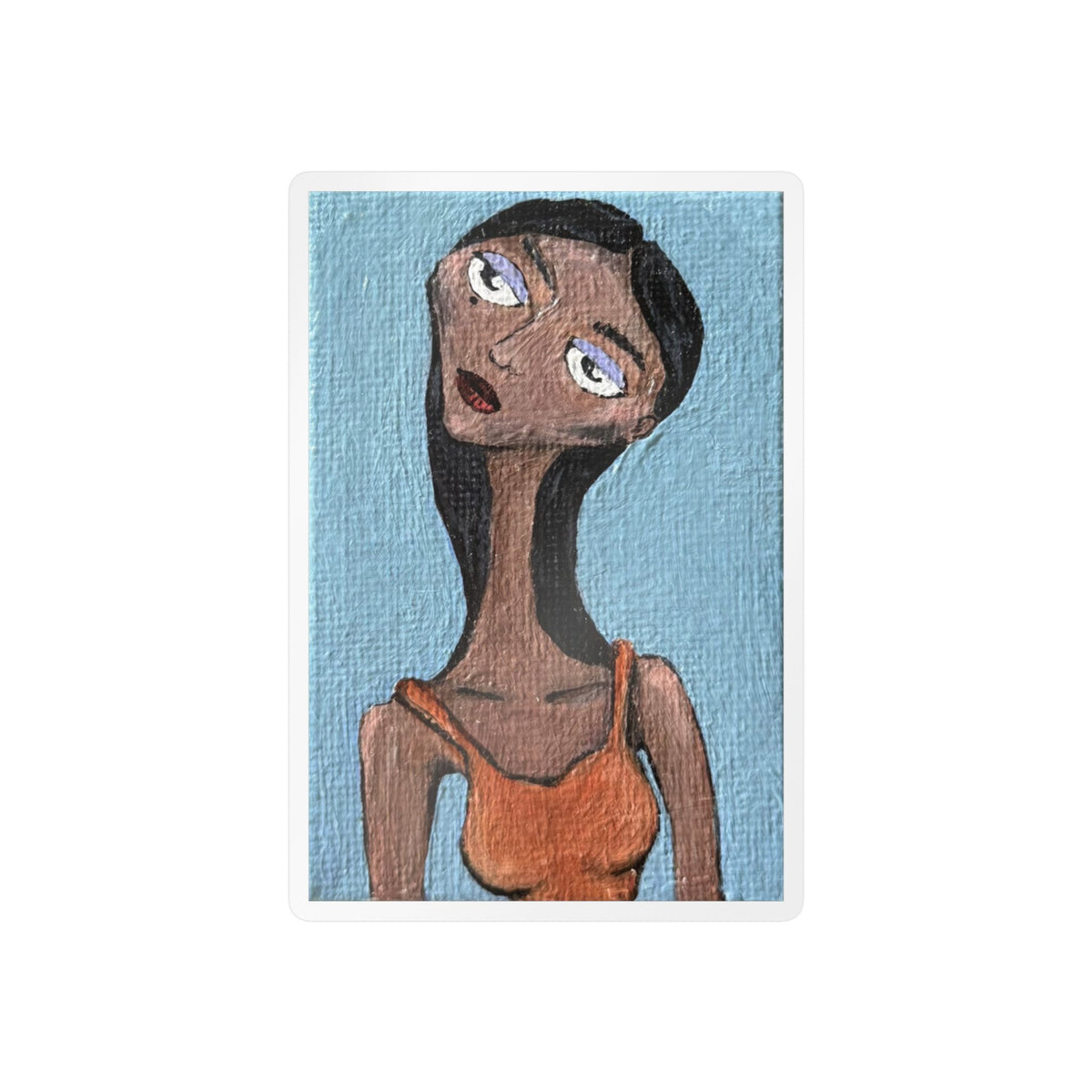 Blue Daydreams Portrait Sticker