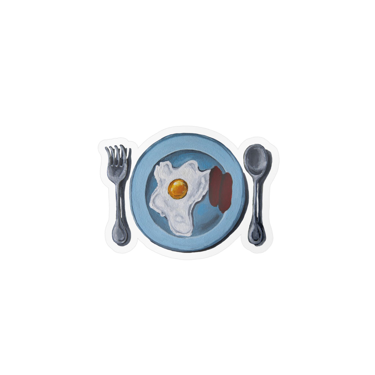 Mockup of Filipino Breakfast sticker — kiss-cut vinyl decal by Sachi Hash Studio