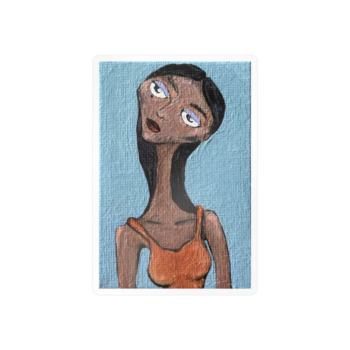 Blue Daydreams Portrait Sticker