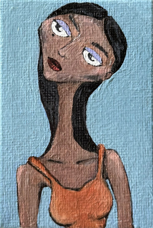 Blue Daydreams Mini Canvas Painting